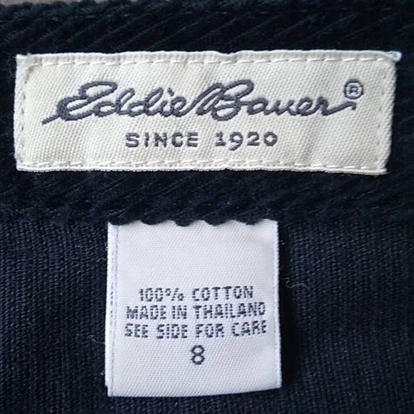 Eddie Bauer black corduroy midi skirt size 8 - Picture 3 of 12